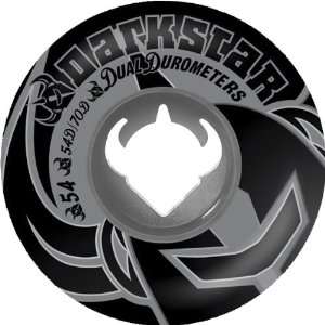 Darkstar Skateboard wheel (53mm, Silver/Black)