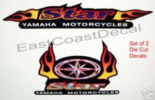 Yamaha 2 Decals SET Vstar RoadStar Midnight Star R  