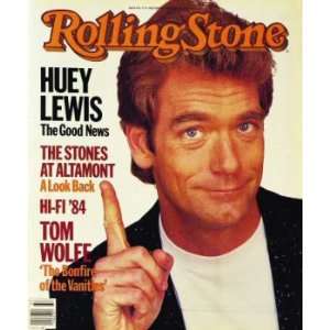  Rolling Stone Cover of Huey Lewis / Rolling Stone Magazine 