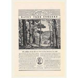 1930 Adolph S Ochs Lake George NY Davey Tree Surgery Print 