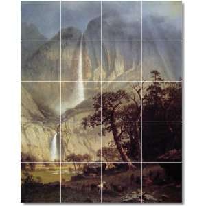 Albert Bierstadt Waterfalls Custom Tile Mural 24  48x60 using (20 