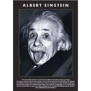 Albert Einstein   Tongue by Unknown 24x36
