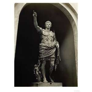 Emperor Augustus in Military Dress, Marble Figure from the Prima Porta 