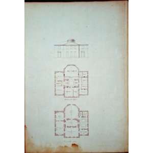   Houses,Church,Virginia,Benjamin Henry Latrobe, c1797