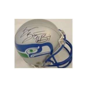  Brian Bosworth autographed Seattle Seahawks Mini Helmet 