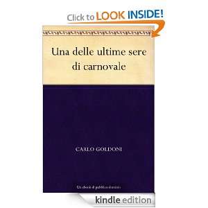   carnovale (Italian Edition) Carlo Goldoni  Kindle Store