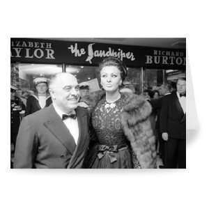 Carlo Ponti and Sophia Loren   Greeting Card (Pack of 2)   7x5 inch 