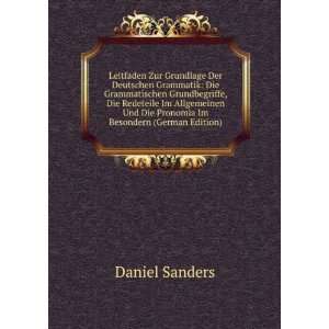  Im Besondern (German Edition) (9785877918504) Daniel Sanders Books