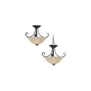  Two Light Del Prato Close To Ceiling Pendant   51120 814 