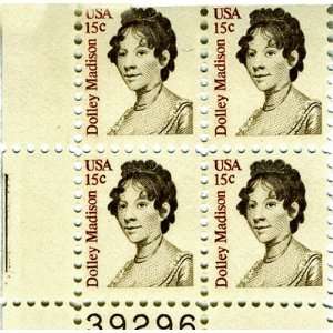 Dolley Madison 4 /15 cent US postage stamps Scot #1822