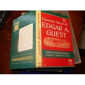  Favorite Verse of Edgar A. Guest Books