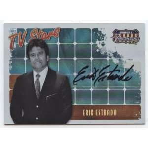 Erik Estrada Signed 2008 Americana Trading Card 47/75