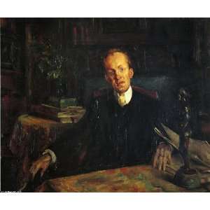     Lovis Corinth   24 x 20 inches   Portrait of Gerhart Hauptmann