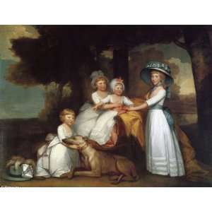 FRAMED oil paintings   Gilbert Stuart   24 x 18 inches   The Children 