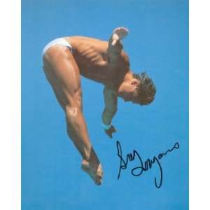  Greg Louganis Autographed (Olympic Diver) 8x8 Magazine 