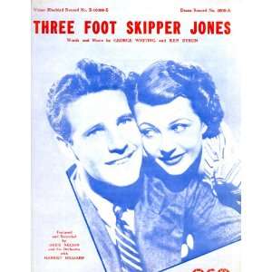  Ozzie Nelson and Harriet Hilliard.Three Foot Skipper 