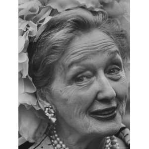  Close Up Portrait of Columnist Hedda Hopper at Time 