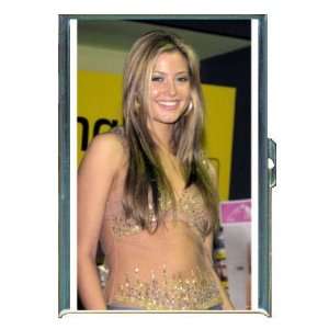 KL HOLLY VALANCE GREAT PHOTO 2 ID CREDIT CARD WALLET CIGARETTE CASE 