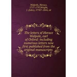  The letters of Horace Walpole, earl of Orford including 