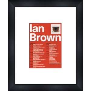  IAN BROWN UK Tour 2002   Custom Framed Original Ad 