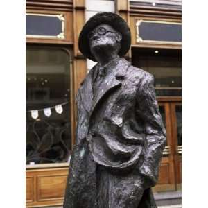 Statue of James Joyce, OConnell Street, Dublin, Eire (Republic of 