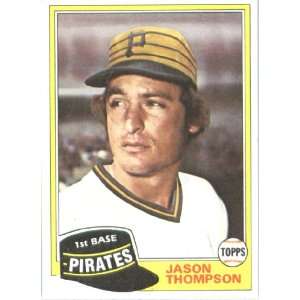  1981 Topps # 843 Jason Thompson Pittsburgh Pirates 