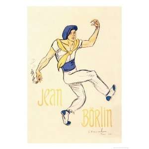  Jean Borlin, c.1920 Giclee Poster Print by Théophile 