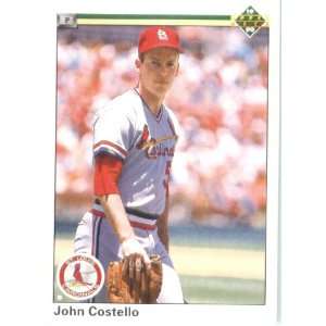 1990 Upper Deck # 486 John Costello St. Louis Cardinals / MLB Baseball 