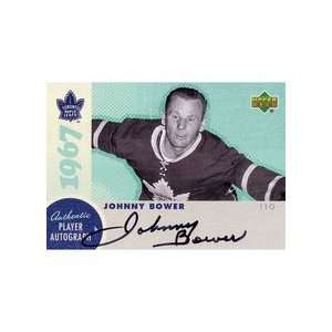 Johnny Bower Autographed 1967 Upper Deck Insert Card