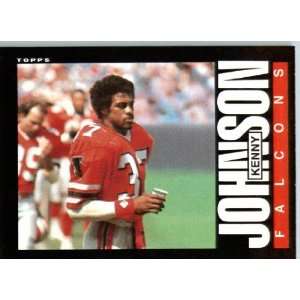  1985 Topps # 16 Kenny Johnson Atlanta Falcons Football 