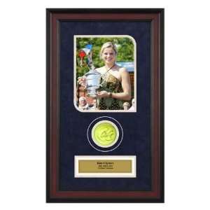  Kim Clijsters US Open Framed Autographed Tennis Ball with 