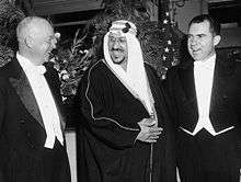   with their host, King Saud of Saudi Arabia , Washington D.C. in 1957