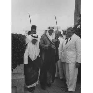  Chaille, King Saud Ibn Abbdul Aziz, and the Prince Mansur Ibn Saud 