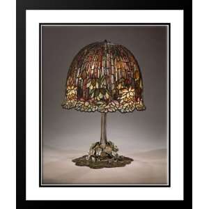 Tiffany, Louis Comfort 28x34 Framed and Double Matted Water lily table 