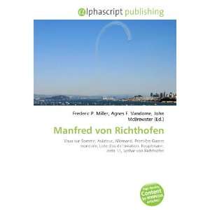 Manfred von Richthofen (French Edition) (9786134100076 