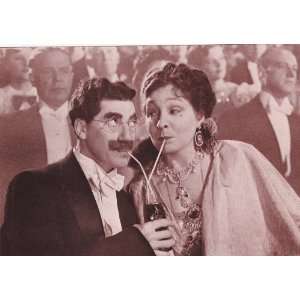  Grouco Marx and Margaret Dumont Postcard  RARE  4 x 6 