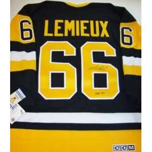 Mario Lemieux Signed Jersey   HOF 97 CCM   Autographed NHL Jerseys