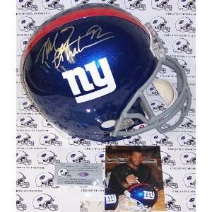Michael Strahan Autographed Helmet   Authentic