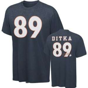 Mike Ditka Chicago Bears Navy Hall Of Fame Name & Number Tee