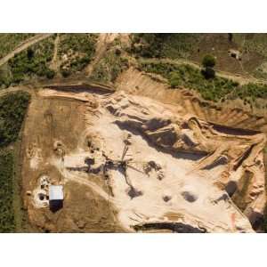 Gravel Pit in Operation Along the Roadside, Tanzania Photographic 