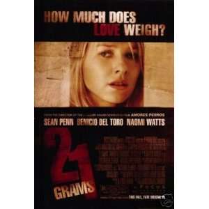  21 Grams (Naomi Watts) Single Sided 27x40 Original Movie 