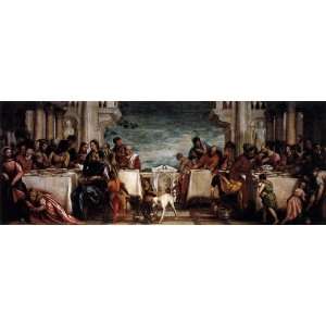Hand Made Oil Reproduction   Paolo Veronese   32 x 12 inches   Feast 