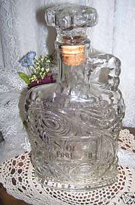 OLD FORESTER KENTUCKY BOURBON DECANTER ELEGANT GLASS  