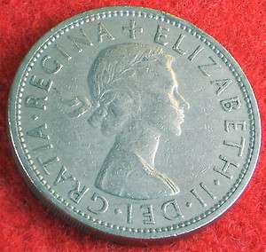 Great Britain 1958 GB Queen Elizabeth II Half Crown Coin  
