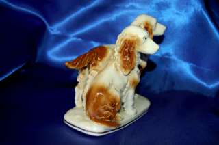   Porcelain Two Dog Welsh English Springer Spaniel sporting hunt  