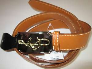  LAUREN LUXURY COLLECTION MADE IN ITALY EQUESTRIAN LEATHER BELT L 32