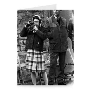 The Queen with Prince Philip   Greeting Card (Pack of 2)   7x5 inch 