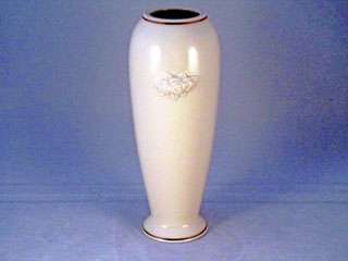Lenox Ivory Rose Blossom Flower Vase Gold Trim Vases  