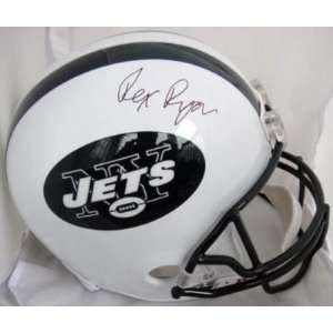 Signed Rex Ryan Helmet   Full Size JSA   Autographed NFL Helmets 