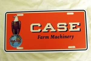 Vintage Case Eagle Logo Farm Machinery Tractor License Plate  